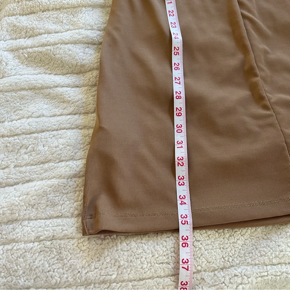 H&M Elegant Mocha Brown Draped Dress Medium Spaghetti Straps Party resort wear - Picture 5 of 7